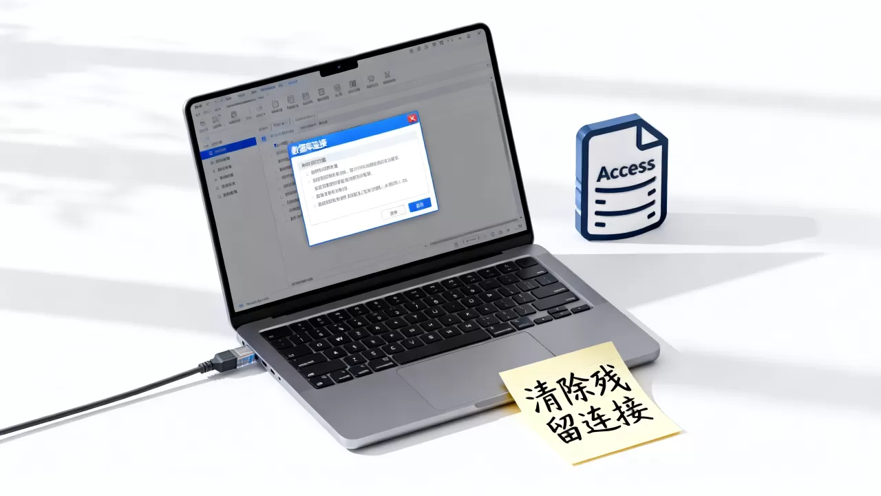 Access查询为何无法删除数据库连接？如何彻底清除残留连接