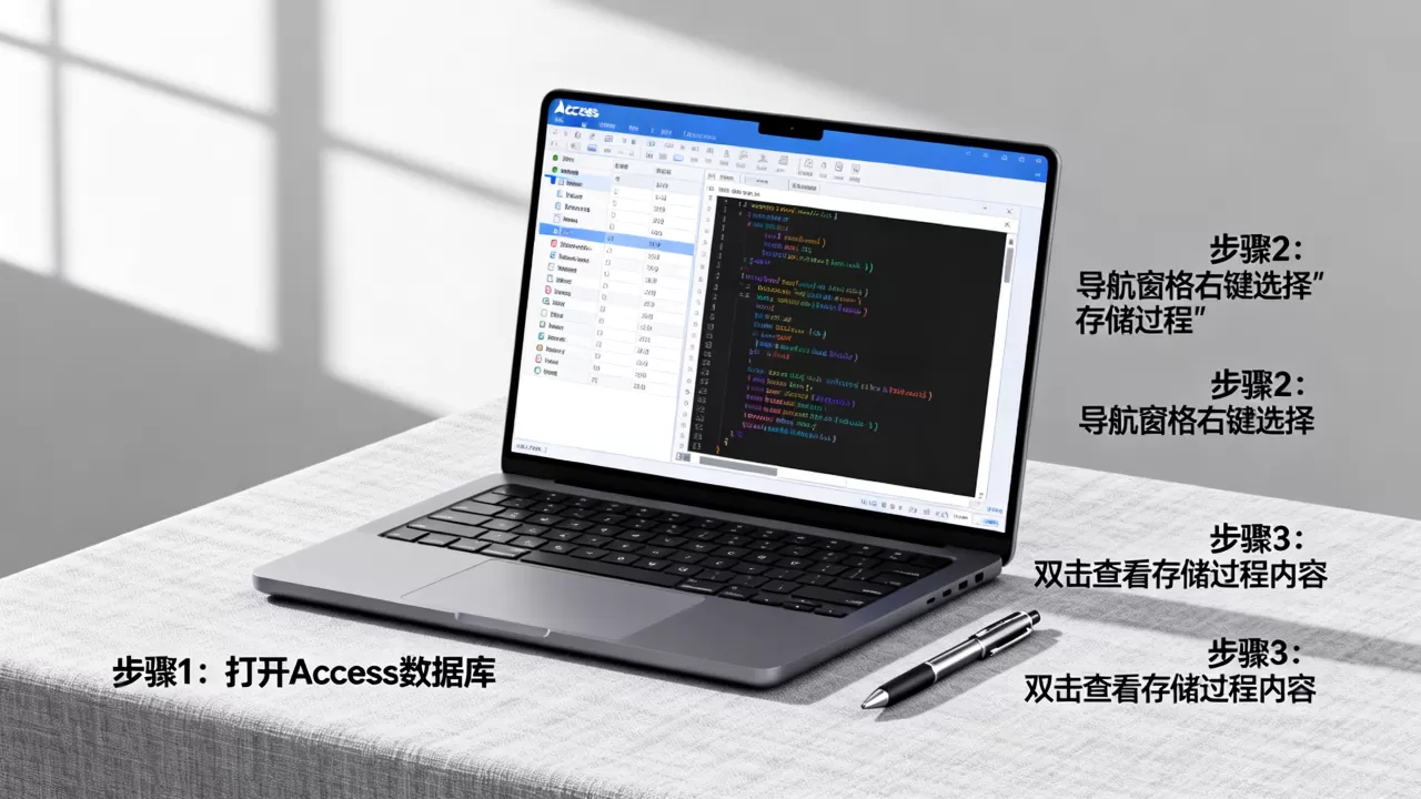 Access怎么查看存储过程？access数据库查看存储过程教程