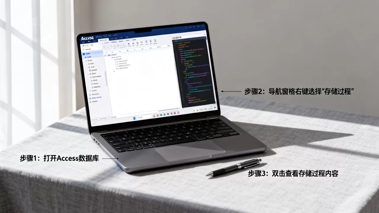 Access怎么查看存储过程？access数据库查看存储过程教程
