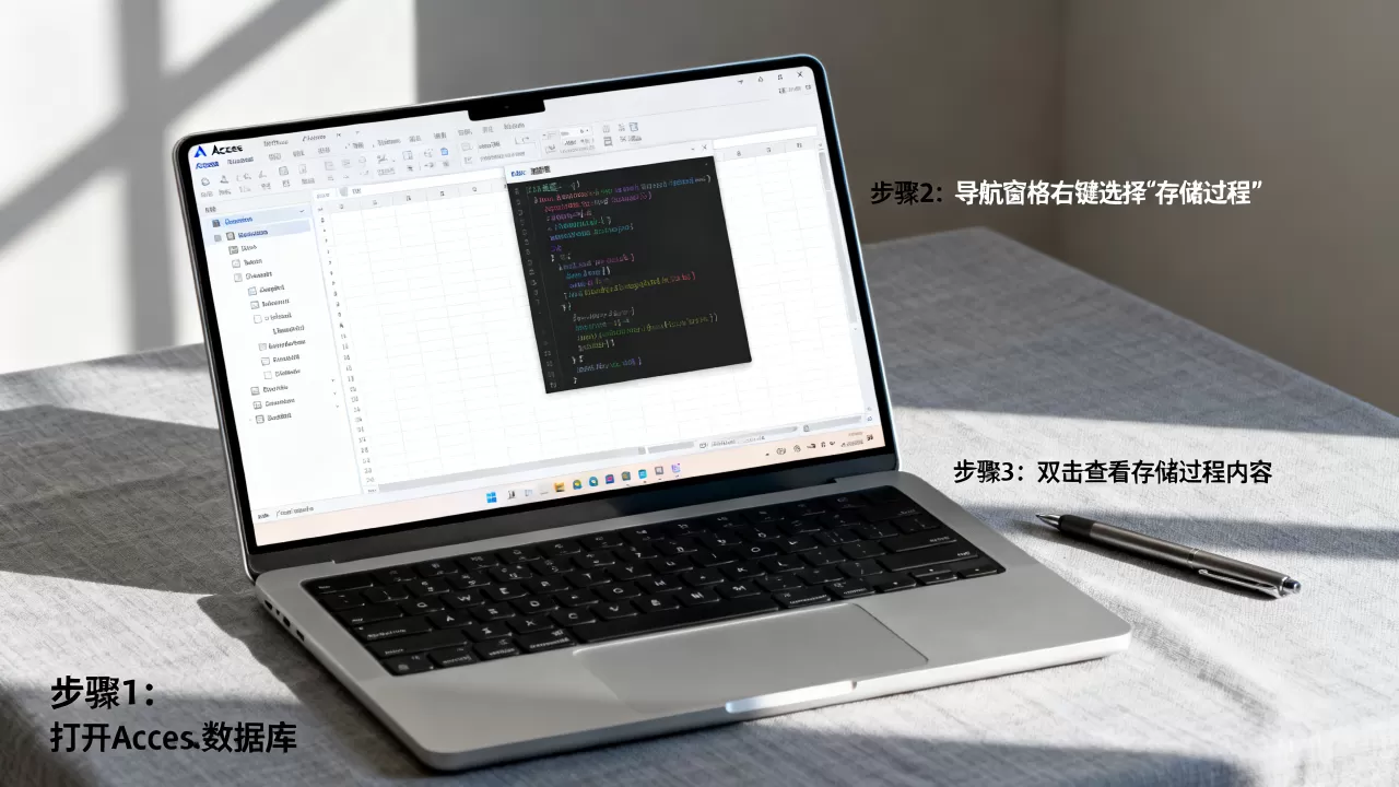Access怎么查看存储过程？access数据库查看存储过程教程