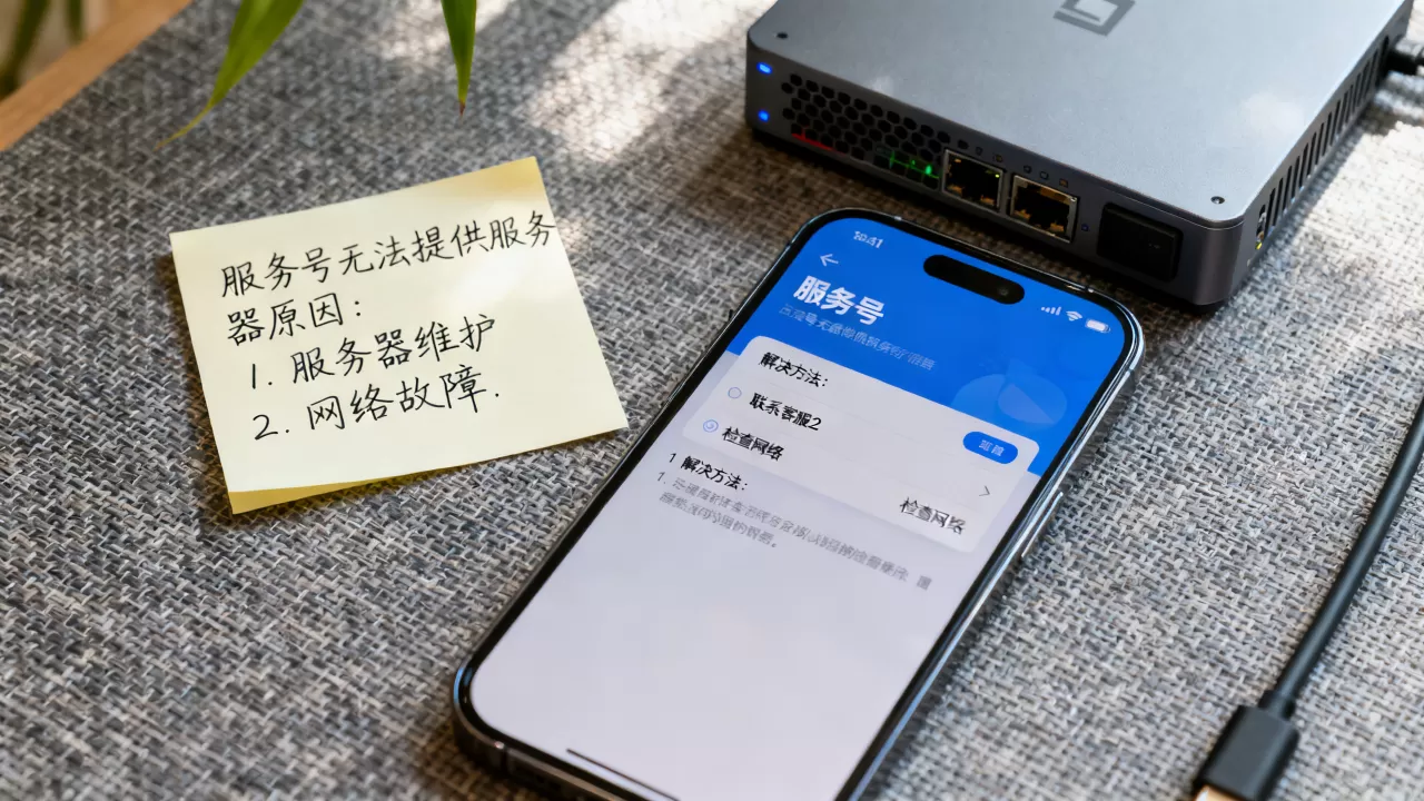 为什么该服务号无法提供服务器？服务号无法提供服务器怎么办