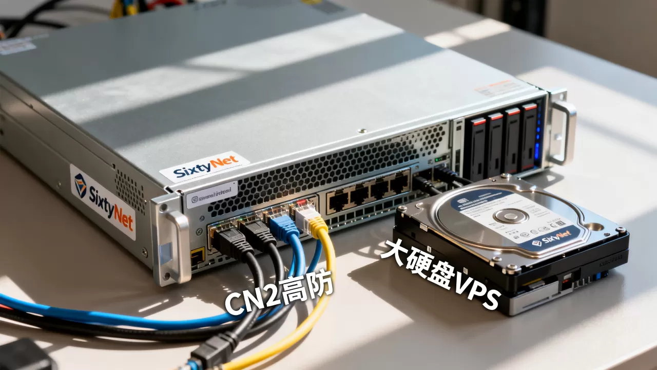 SixtyNet七折VPS值得买吗？美国高防CN2大硬盘VPS推荐