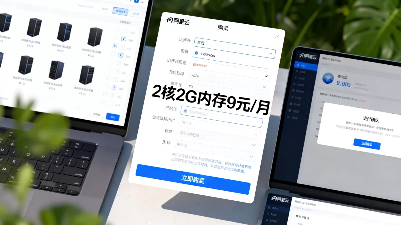 阿里云服务器怎么买才便宜？2核2G内存9元/月怎么买