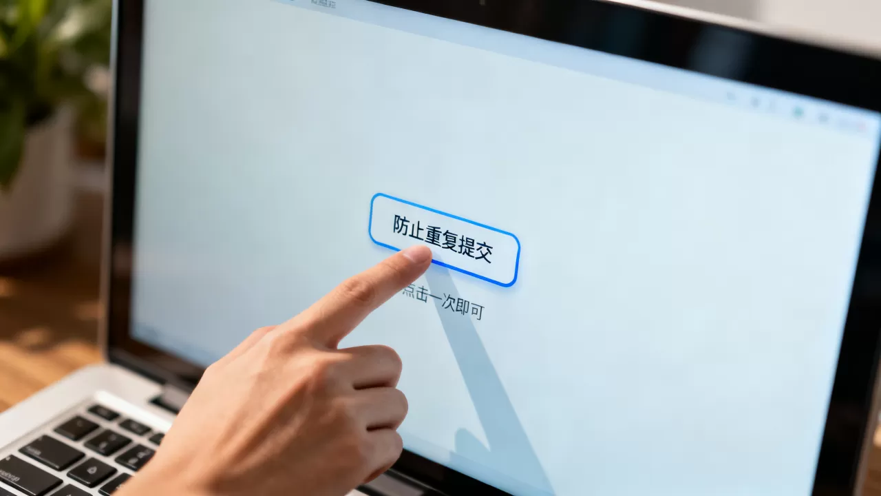 如何防止多次点击？防止按钮重复提交导致数据错误的解决方法