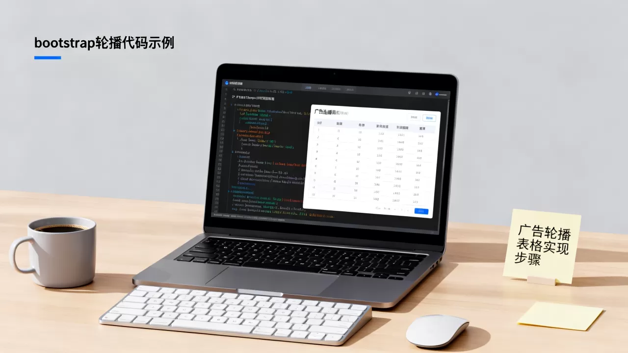 bootstrap广告轮播表格轮播怎么做？前端轮播图代码