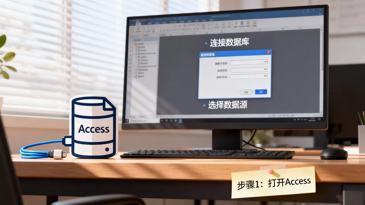 Access如何连接数据库？access连接数据库教程