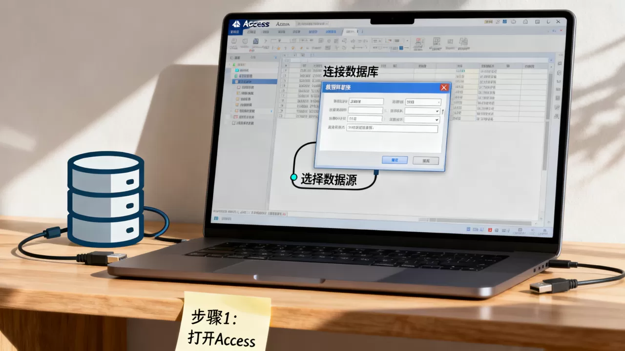 Access如何连接数据库？access连接数据库教程