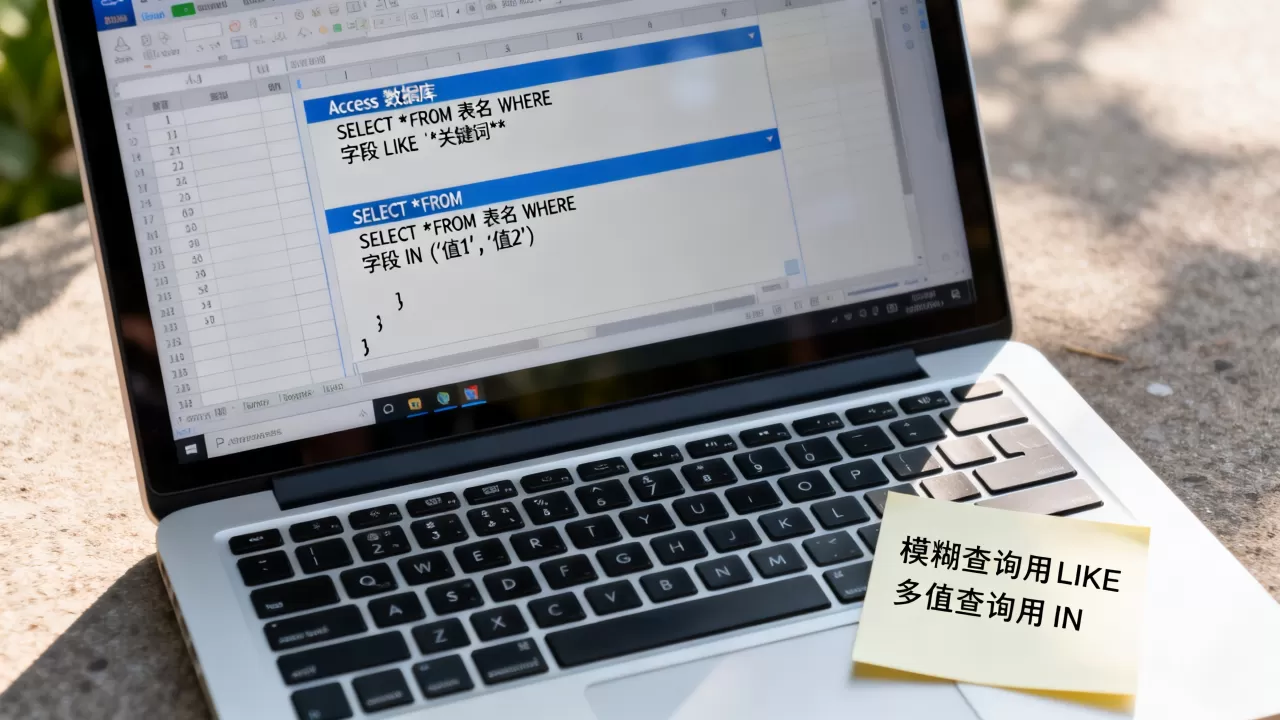 access数据库like和in怎么用，access模糊查询in语句写法