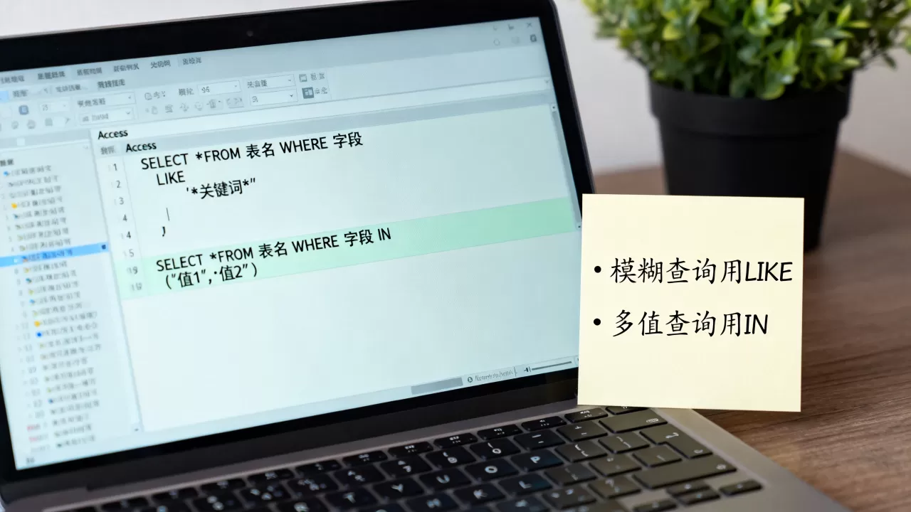 access数据库like和in怎么用，access模糊查询in语句写法