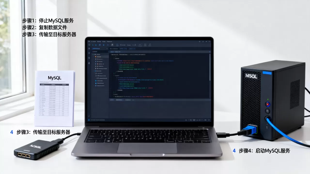 复制MySQL数据库文件到别处怎么操作？mysql数据库迁移教程