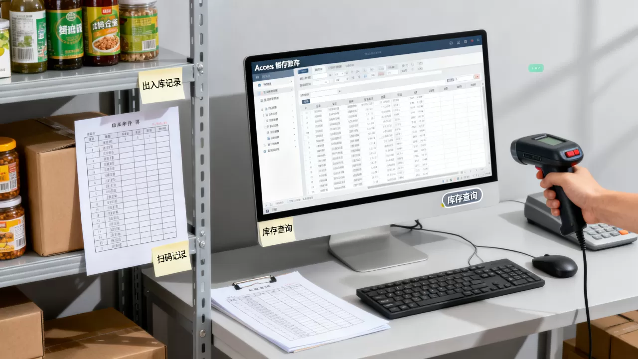 Access进销存数据库模板怎么用？access进销存管理系统