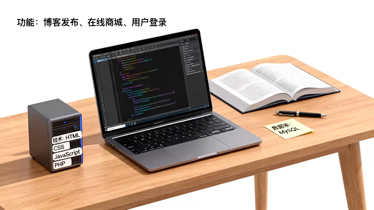 个人开发网站能实现哪些功能？个人建站需要掌握哪些技术