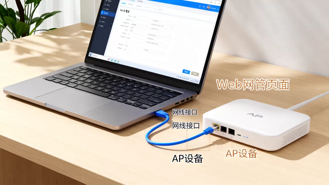 笔记本插网线不识别怎么办?AP通过Web网管方式上线配置 笔记本插网线不识别怎么办?AP通过Web网管方式上线配置
