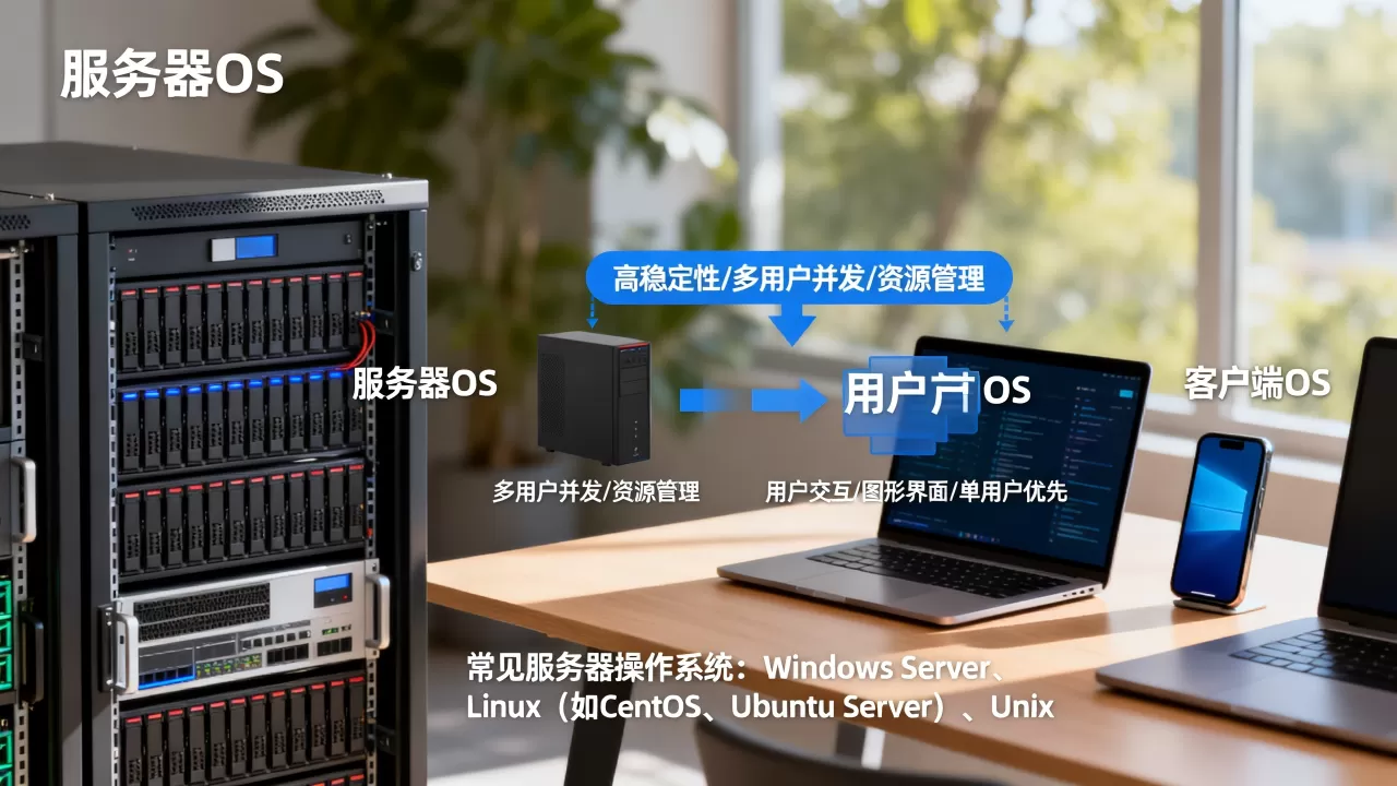 服务器os和客户端os区别是什么,服务器操作系统有哪些 服务器os和客户端os区别是什么,服务器操作系统有哪些