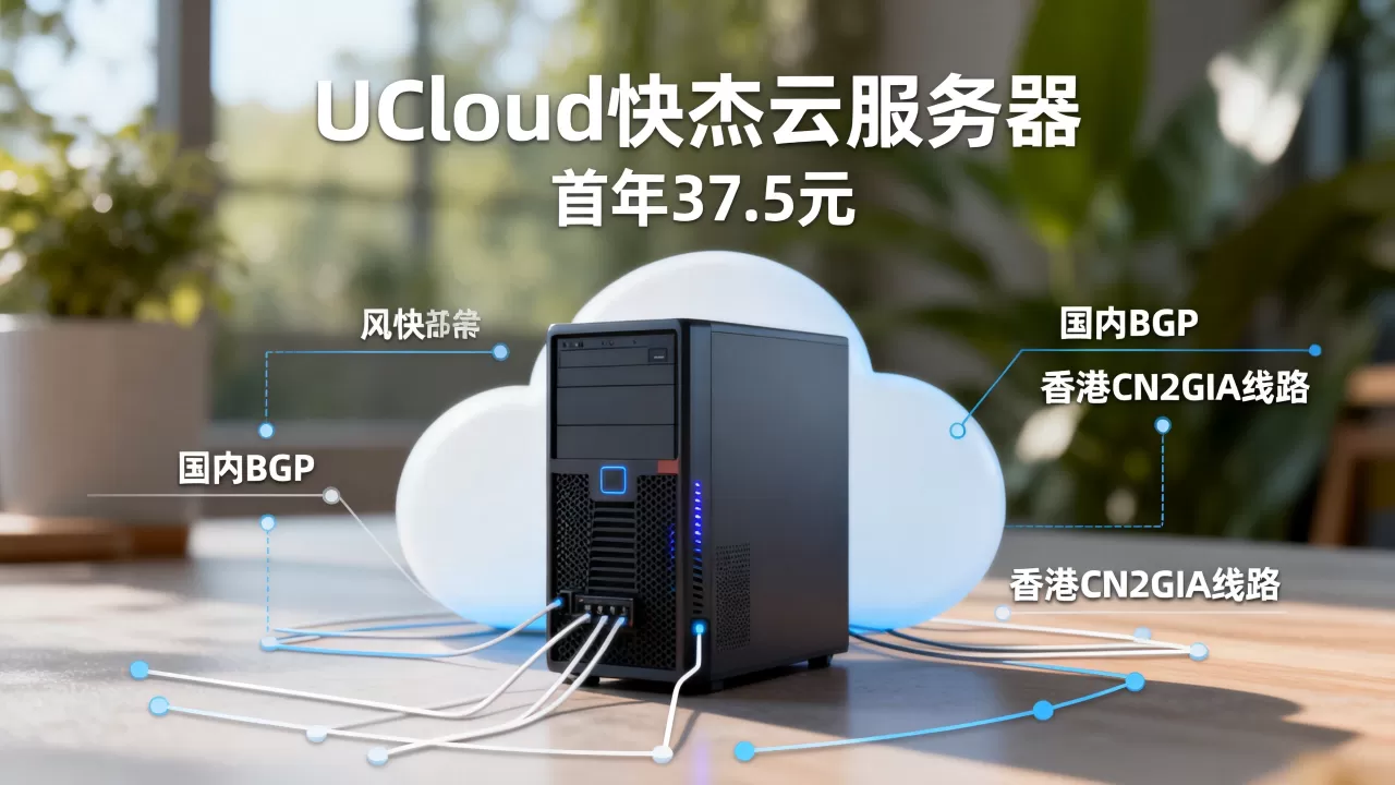 UCloud快杰云服务器首年37.5元是真的吗?国内BGP香港CN2GIA线路怎么选 UCloud快杰云服务器首年37.5元是真的吗?国内BGP香港CN2GIA线路怎么选