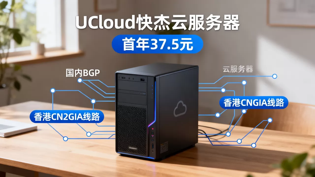 UCloud快杰云服务器首年37.5元是真的吗?国内BGP香港CN2GIA线路怎么选 UCloud快杰云服务器首年37.5元是真的吗?国内BGP香港CN2GIA线路怎么选