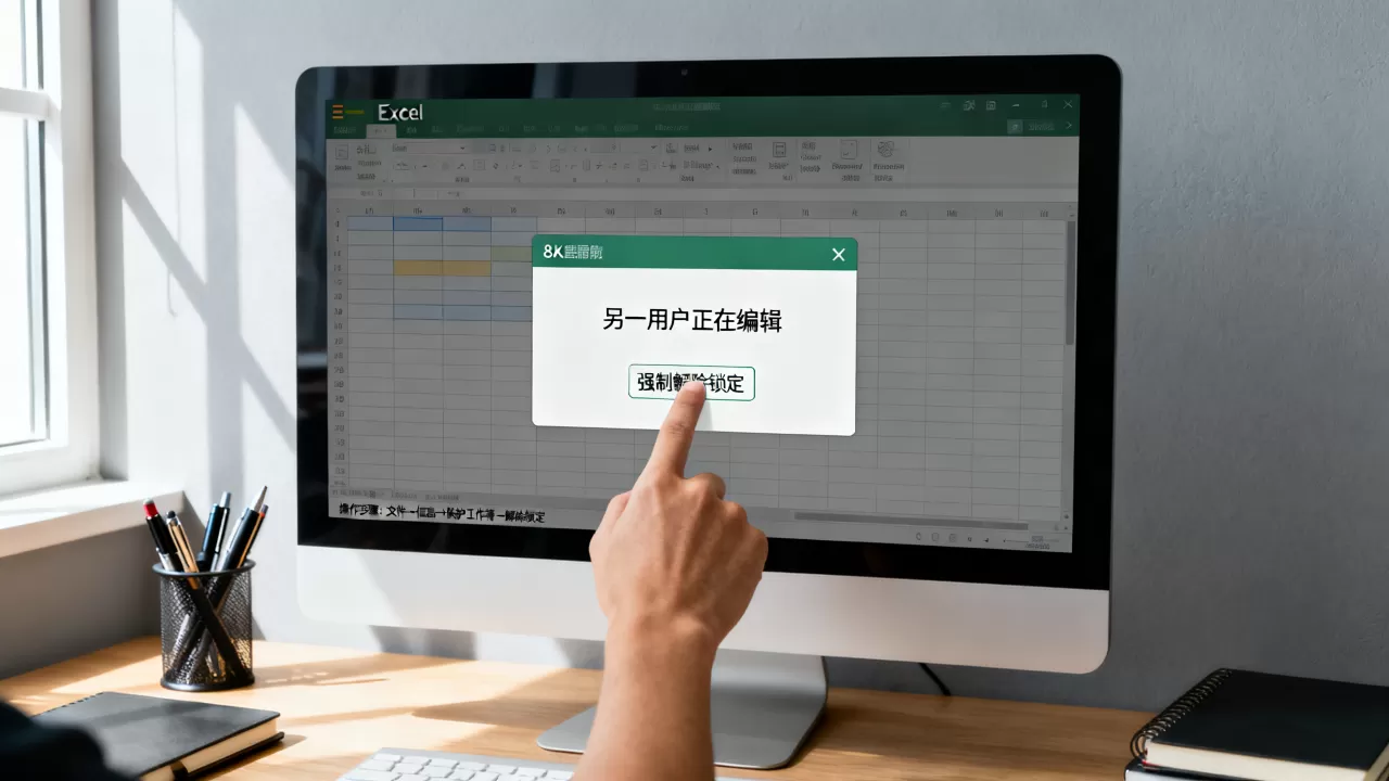 Excel提示另一用户正在编辑,如何强制解除锁定? Excel提示另一用户正在编辑,如何强制解除锁定?