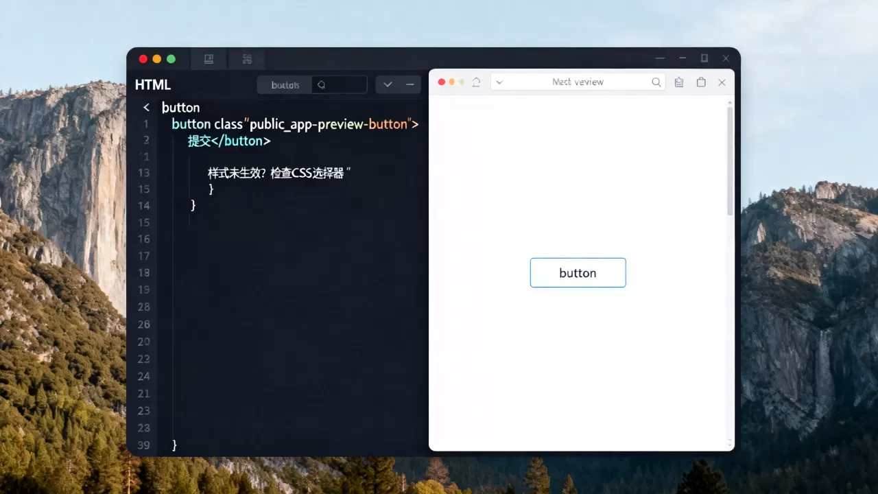 button设为public_app-preview-button组件后不显示?button组件样式不生效怎么解决 button设为public_app-preview-button组件后不显示?button组件样式不生效怎么解决
