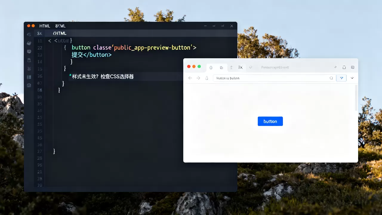 button设为public_app-preview-button组件后不显示?button组件样式不生效怎么解决 button设为public_app-preview-button组件后不显示?button组件样式不生效怎么解决