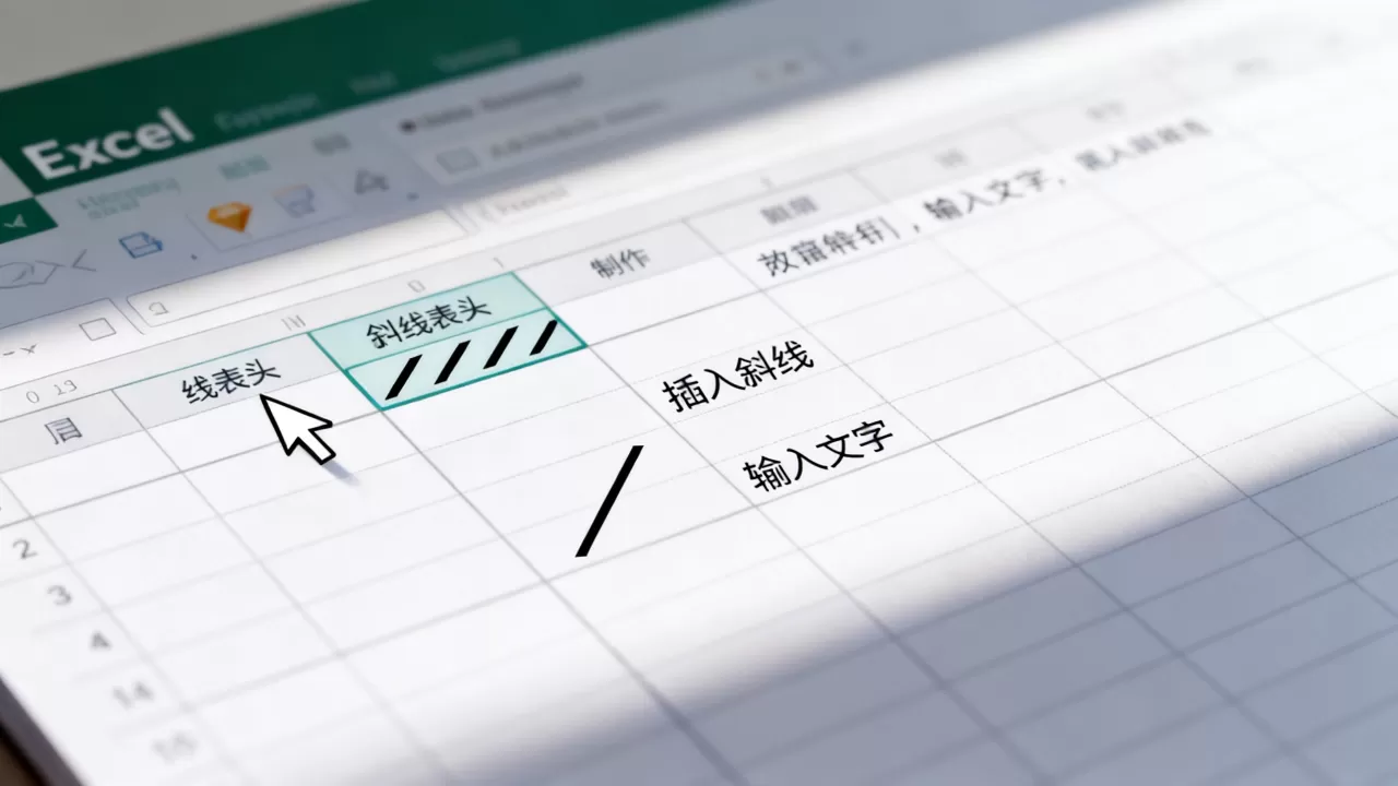 Excel表格怎么加斜线?Excel单元格斜线表头怎么做 Excel表格怎么加斜线?Excel单元格斜线表头怎么做