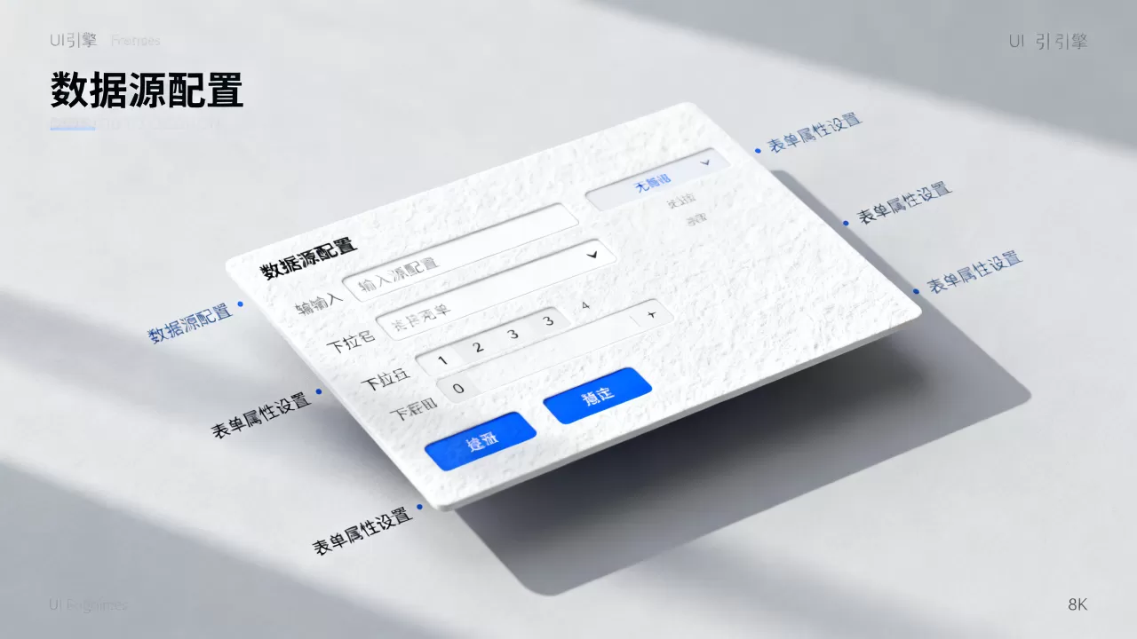 如何设置UI引擎前端页面数据源表单组件属性? 如何设置UI引擎前端页面数据源表单组件属性?