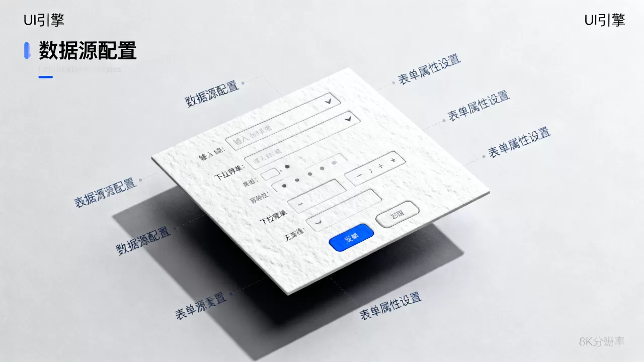 如何设置UI引擎前端页面数据源表单组件属性? 如何设置UI引擎前端页面数据源表单组件属性?