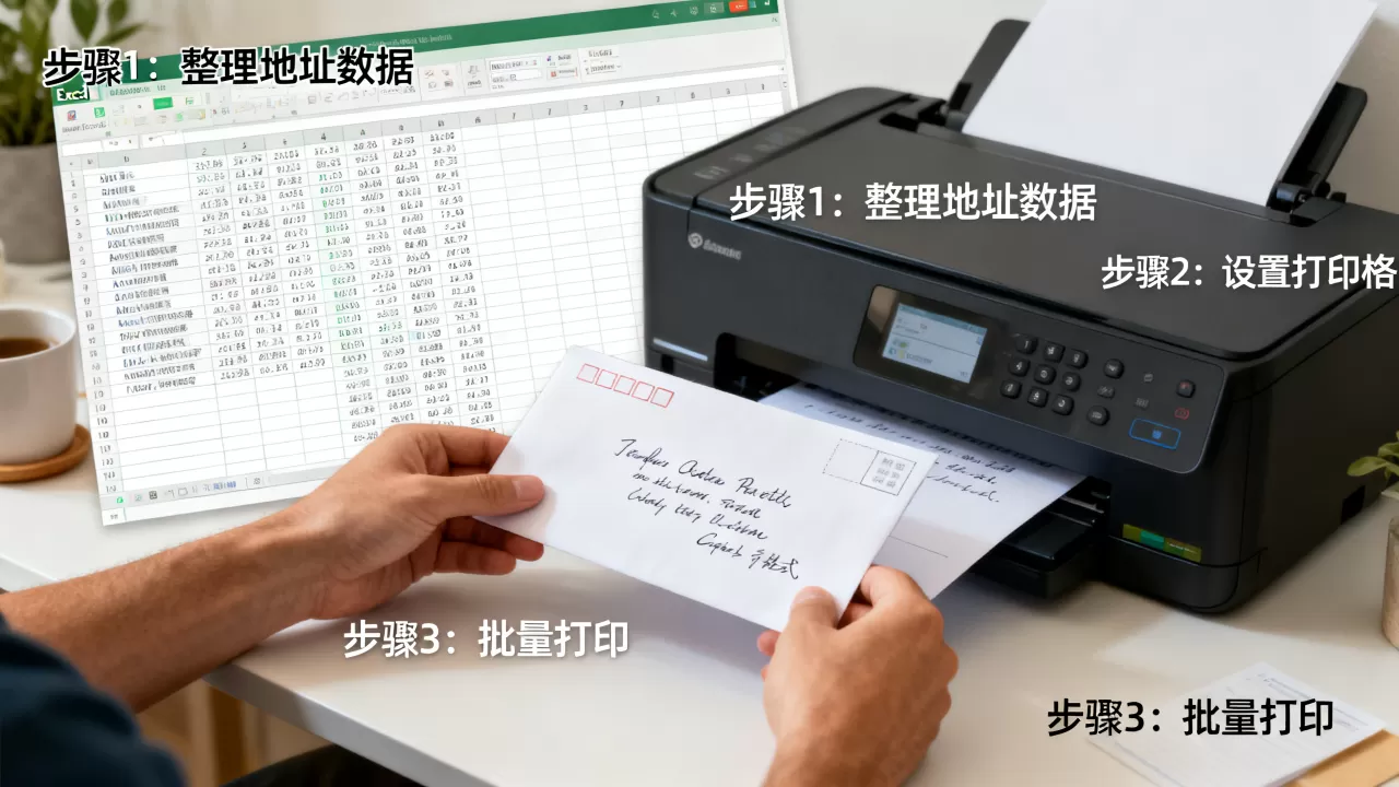 打印信封excel怎么做?批量打印信封地址教程 打印信封excel怎么做?批量打印信封地址教程
