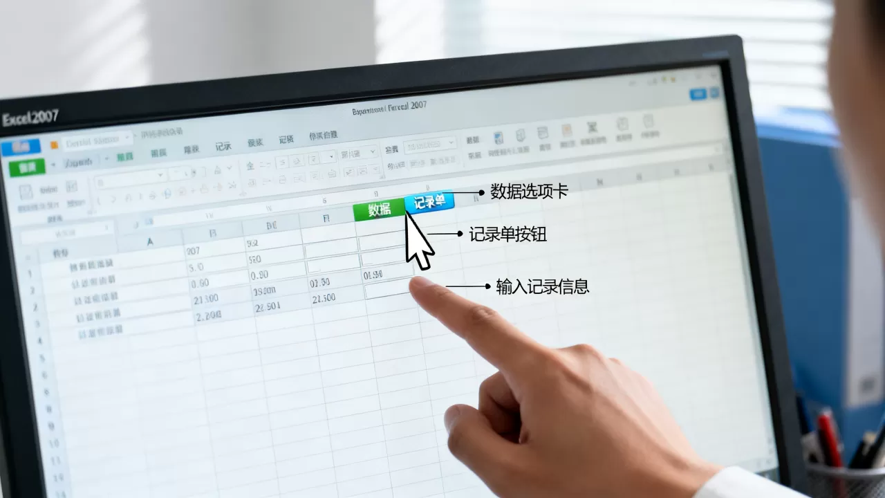 Excel2007记录单怎么用?excel2007记录单怎么添加 Excel2007记录单怎么用?excel2007记录单怎么添加