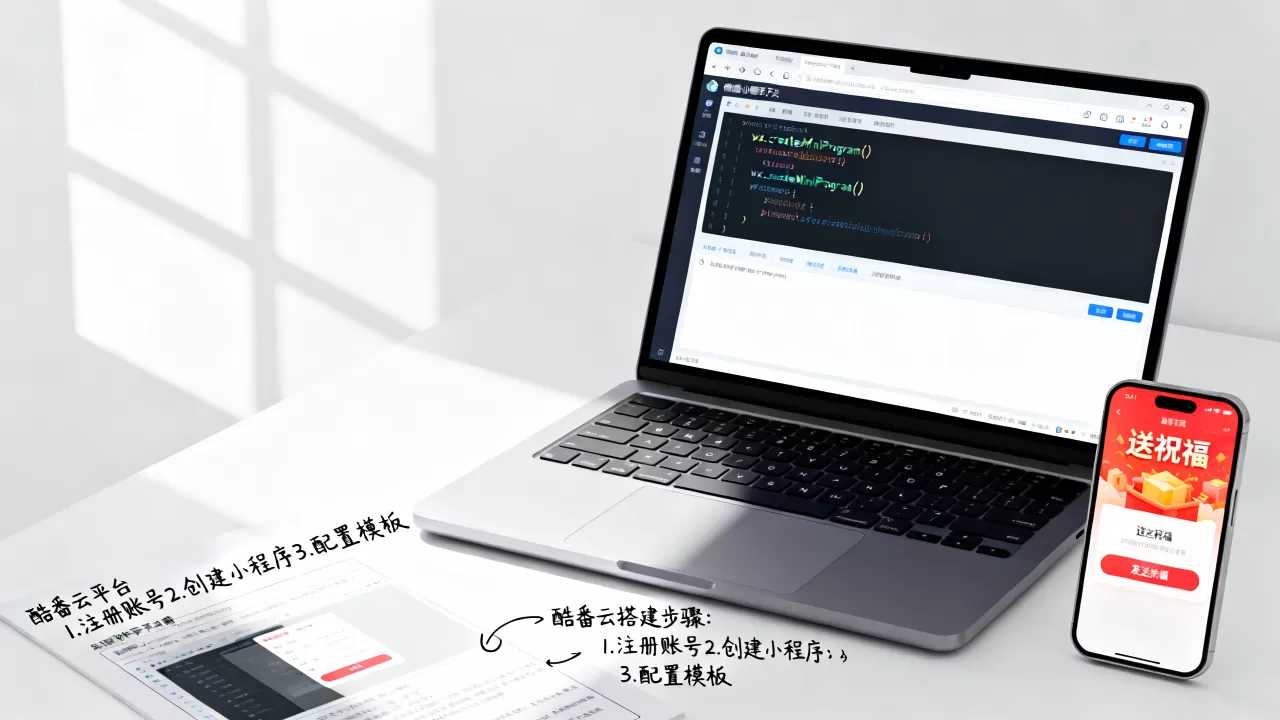如何用酷番云搭建送祝福小程序?微信小程序开发教程 如何用酷番云搭建送祝福小程序?微信小程序开发教程