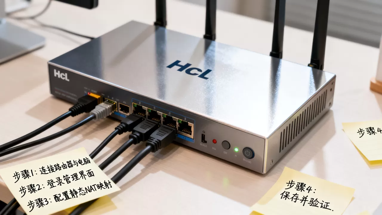 Hcl路由器nat转换静态怎么设置?路由器nat静态地址映射教程 Hcl路由器nat转换静态怎么设置?路由器nat静态地址映射教程