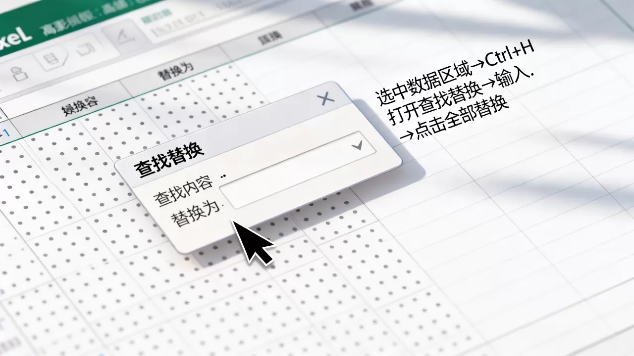 Excel表格里的点怎么去掉?如何批量删除Excel中的点 Excel表格里的点怎么去掉?如何批量删除Excel中的点