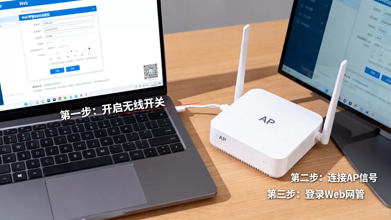 笔记本无线网络连接开关怎么开?AP通过Web网管方式上线配置方法 笔记本无线网络连接开关怎么开?AP通过Web网管方式上线配置方法