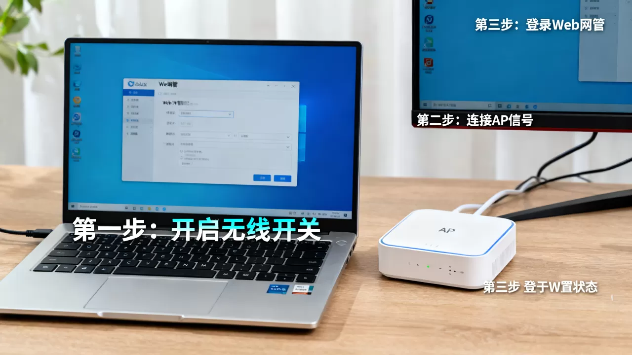 笔记本无线网络连接开关怎么开?AP通过Web网管方式上线配置方法 笔记本无线网络连接开关怎么开?AP通过Web网管方式上线配置方法
