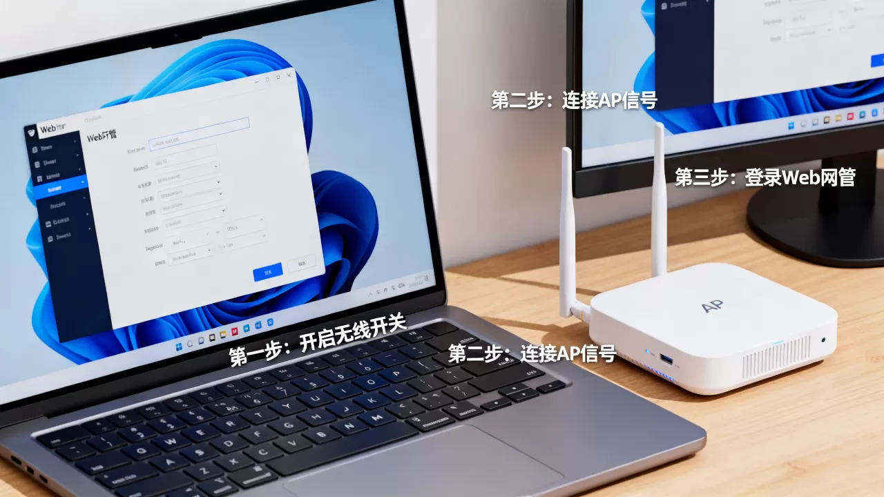 笔记本无线网络连接开关怎么开?AP通过Web网管方式上线配置方法 笔记本无线网络连接开关怎么开?AP通过Web网管方式上线配置方法