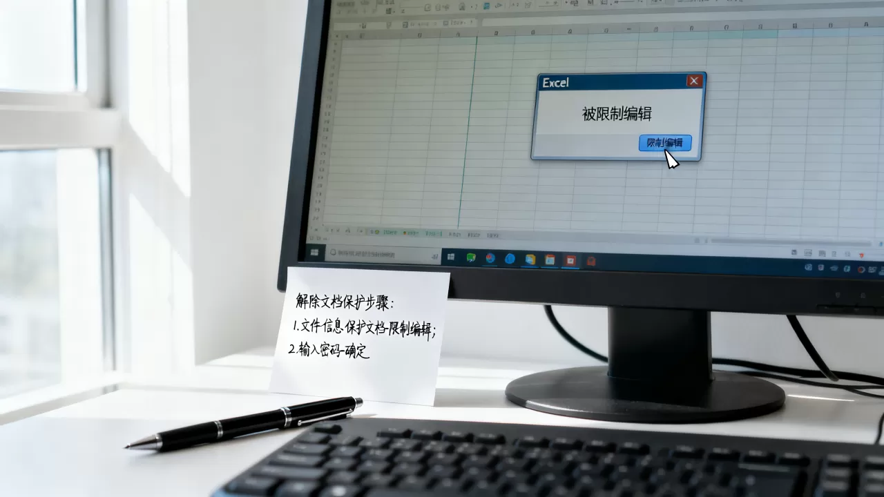Excel被限制编辑怎么办?如何解除文档保护 Excel被限制编辑怎么办?如何解除文档保护