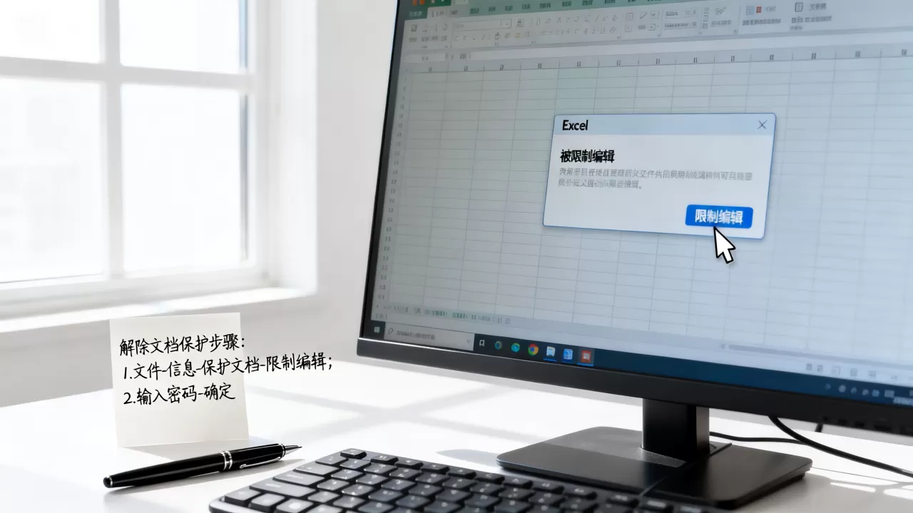 Excel被限制编辑怎么办?如何解除文档保护 Excel被限制编辑怎么办?如何解除文档保护