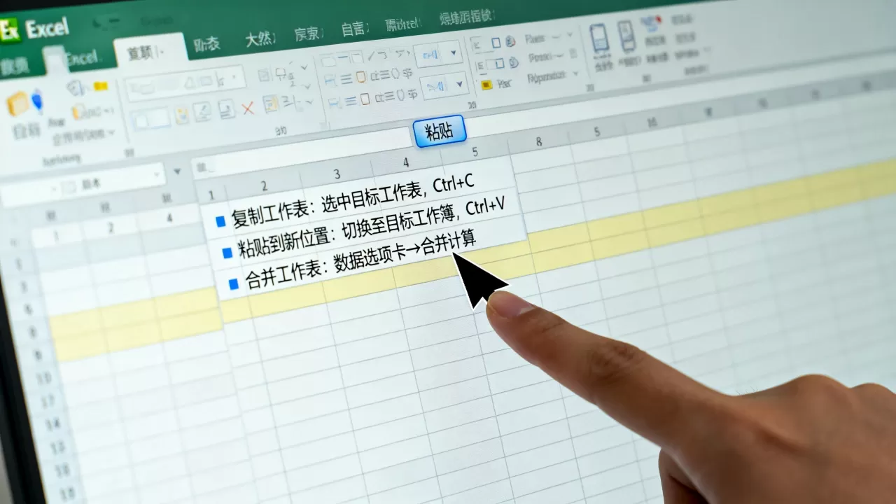 Excel粘贴工作表怎么操作?Excel中如何合并多个工作表 Excel粘贴工作表怎么操作?Excel中如何合并多个工作表