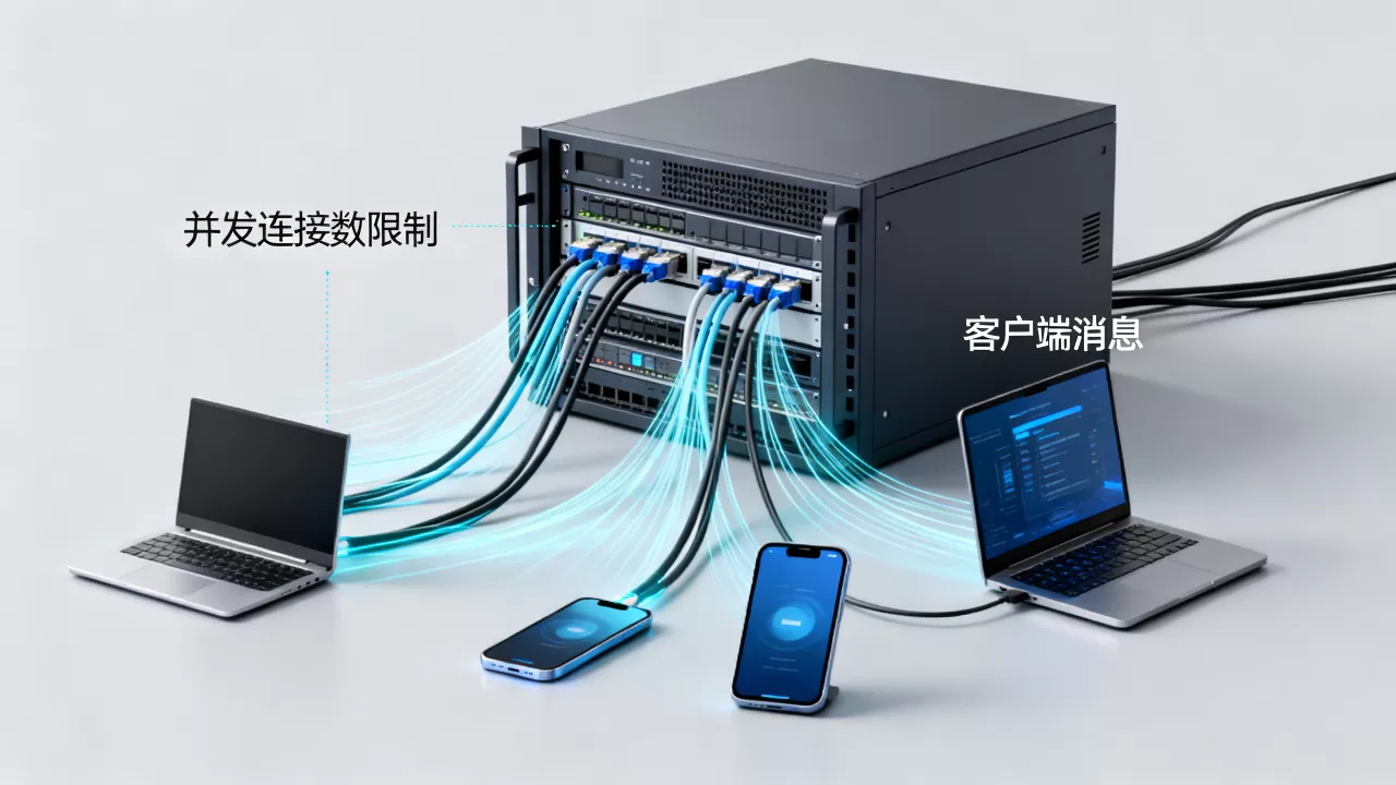 服务器如何处理多个客户端消息?并发连接数限制 服务器如何处理多个客户端消息?并发连接数限制