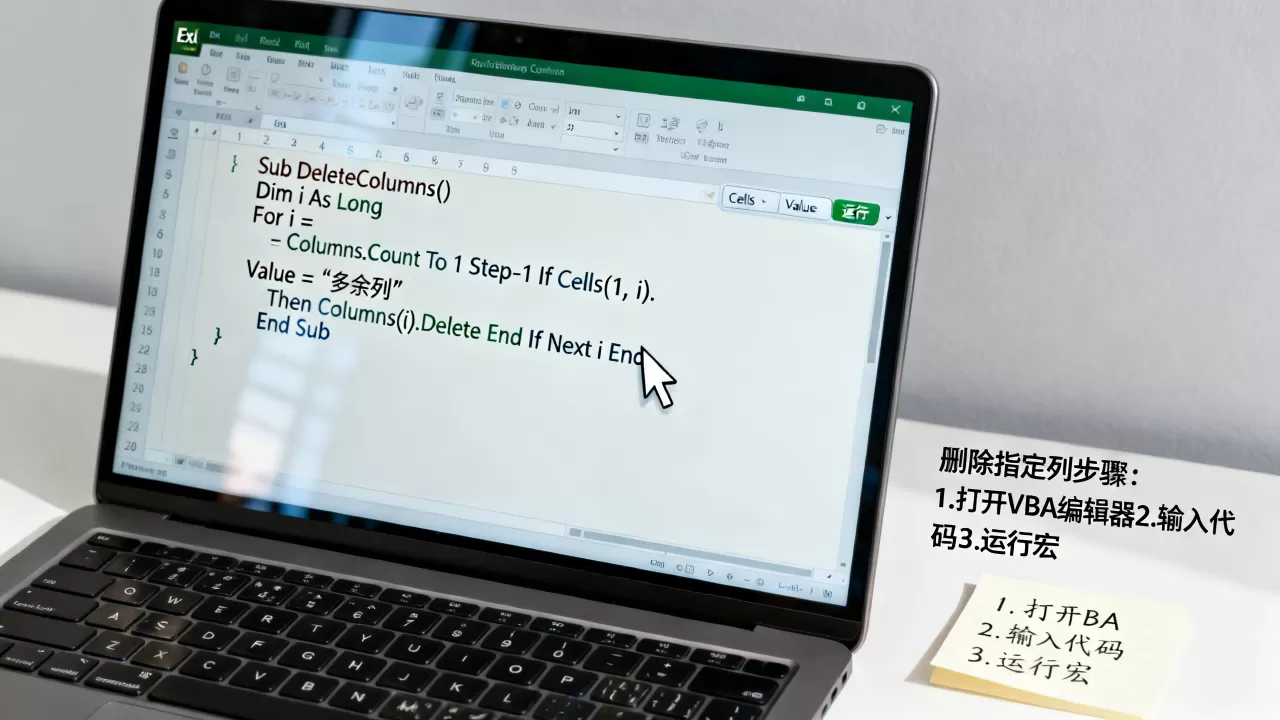 Excel VBA如何删除指定列?VBA批量删除多余列代码 Excel VBA如何删除指定列?VBA批量删除多余列代码