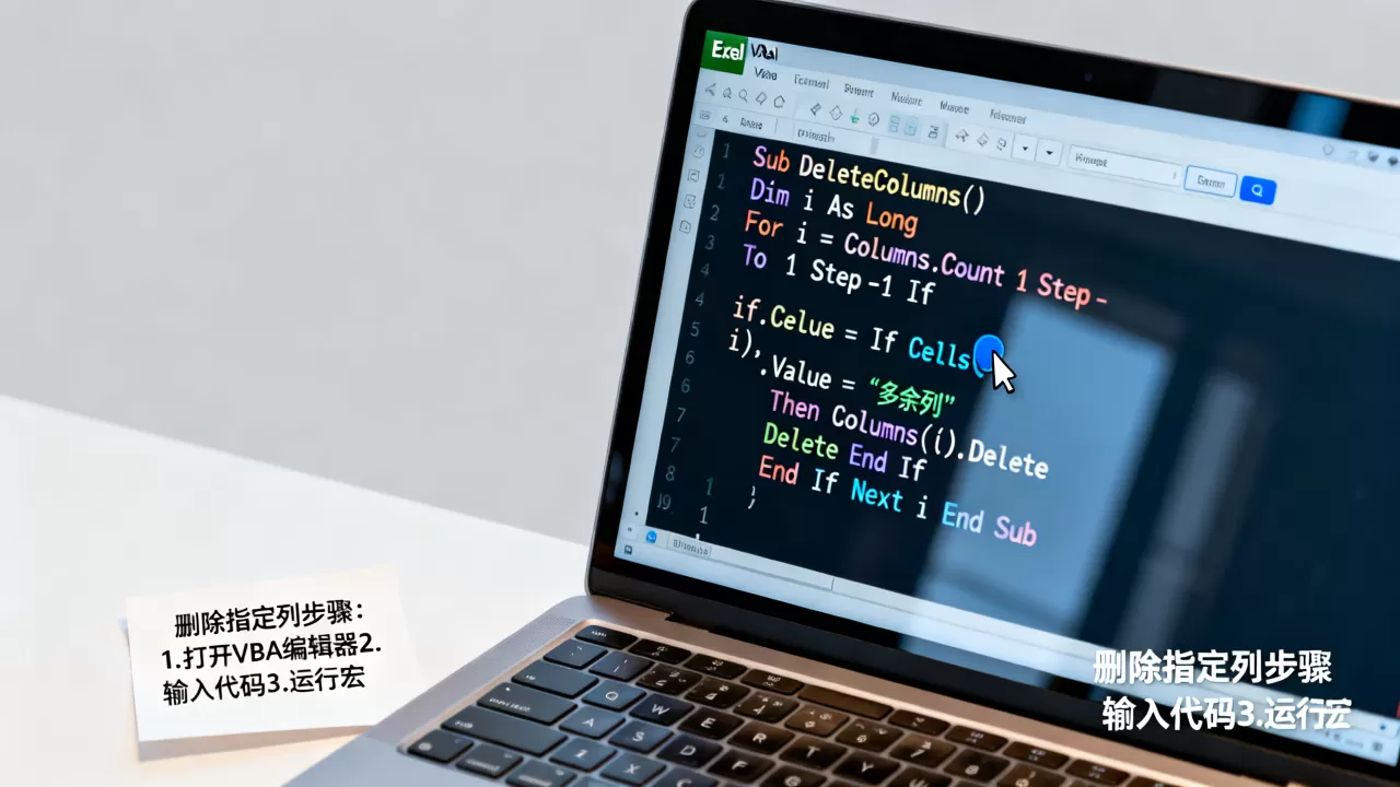 Excel VBA如何删除指定列?VBA批量删除多余列代码 Excel VBA如何删除指定列?VBA批量删除多余列代码