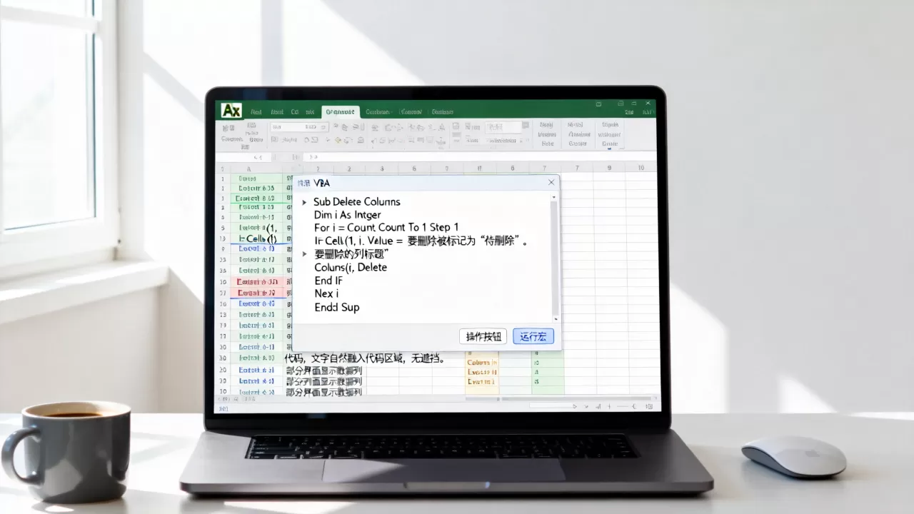 Excel宏怎么删除列?VBA批量删除指定列代码 Excel宏怎么删除列?VBA批量删除指定列代码