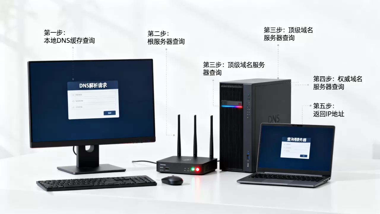 DNS解析过程是怎样的？域名解析到IP地址的具体步骤
