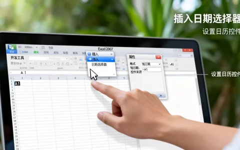 Excel2007如何插入日期选择器？excel2007日历控件怎么设置