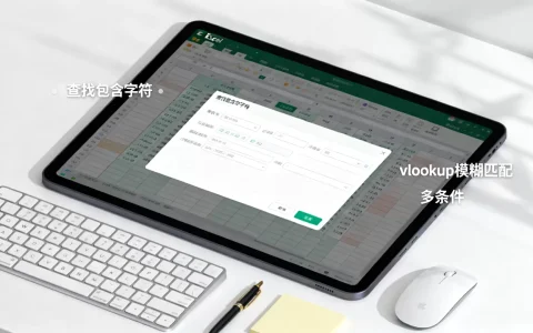Excel查找包含字符怎么操作？vlookup模糊匹配多条件