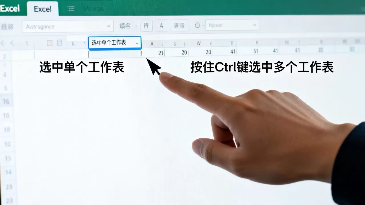 Excel如何选中工作表？Excel批量选中多个工作表
