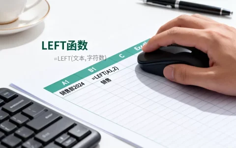 Excel怎么取左边字符？Excel取左边函数公式