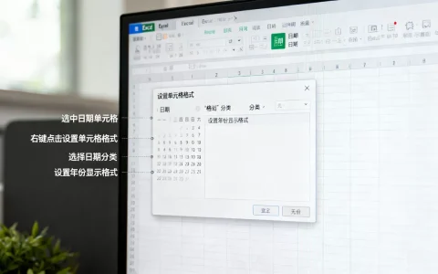 Excel显示年份怎么设置？excel日期格式如何修改