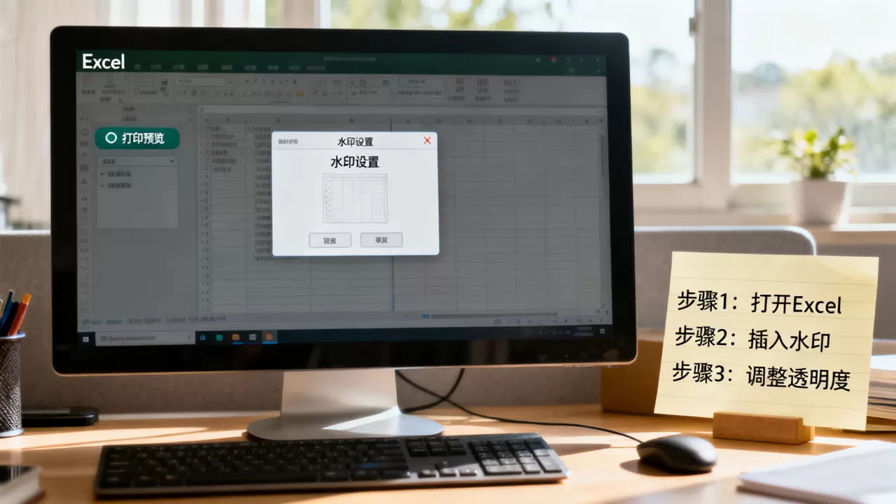 Excel打印水印怎么设置？如何在Excel中添加水印