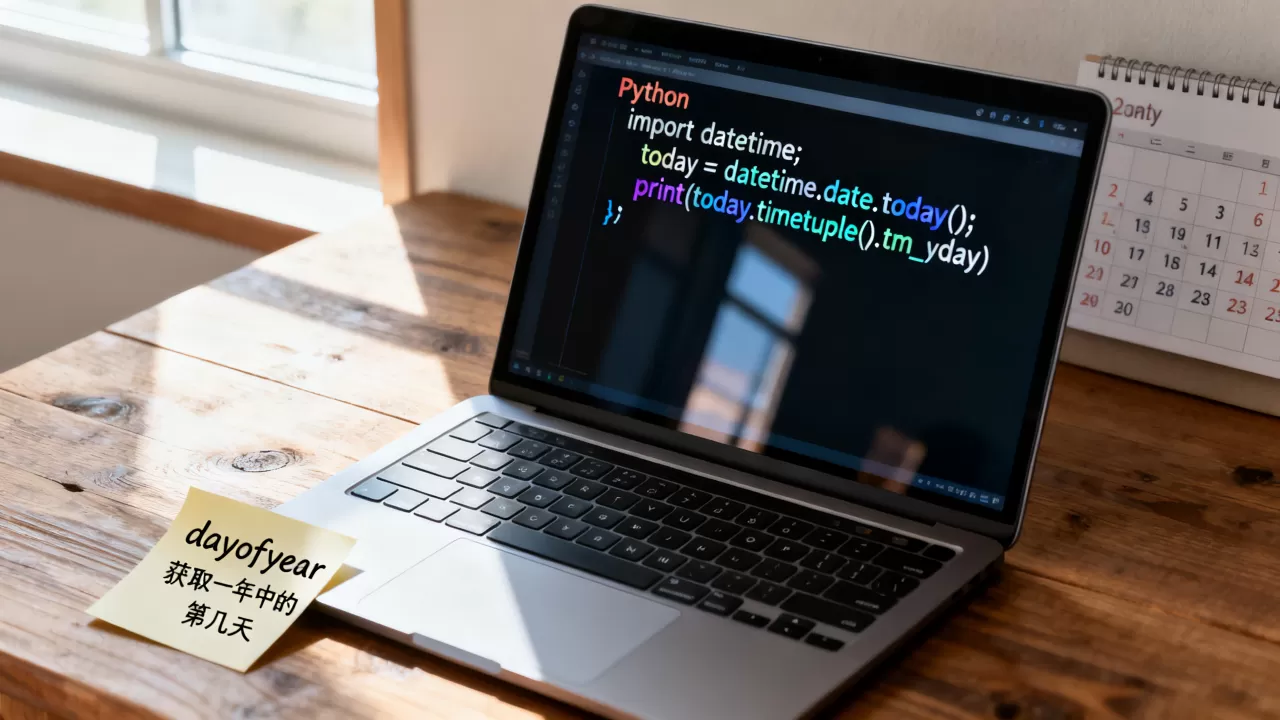 Python中dayofyear怎么用？python获取一年中第几天