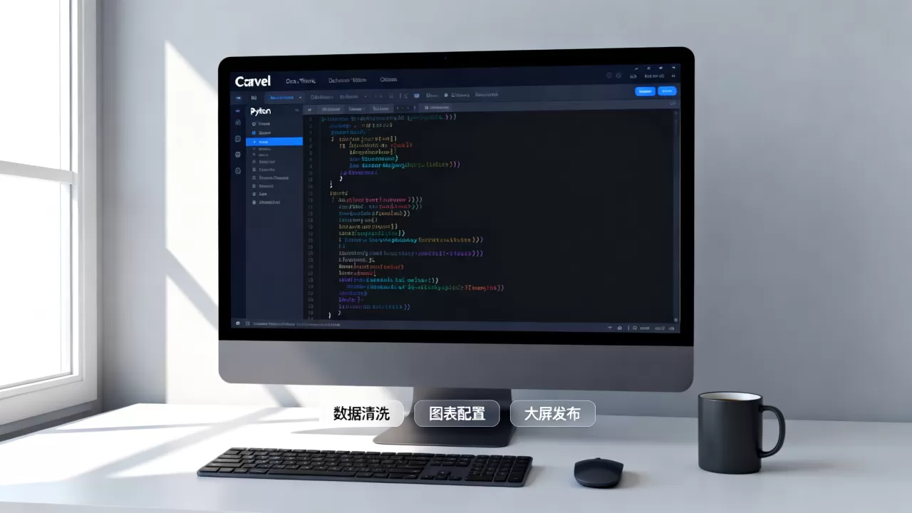 Python Caravel怎么用？数据可视化大屏搭建教程